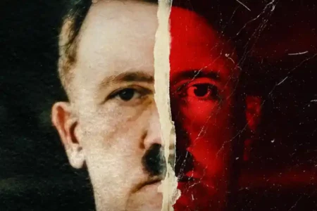 Poster serial dokumenter Hitler and the Nazis: Evil on Trial (2024) (foto: Dok Netflix)